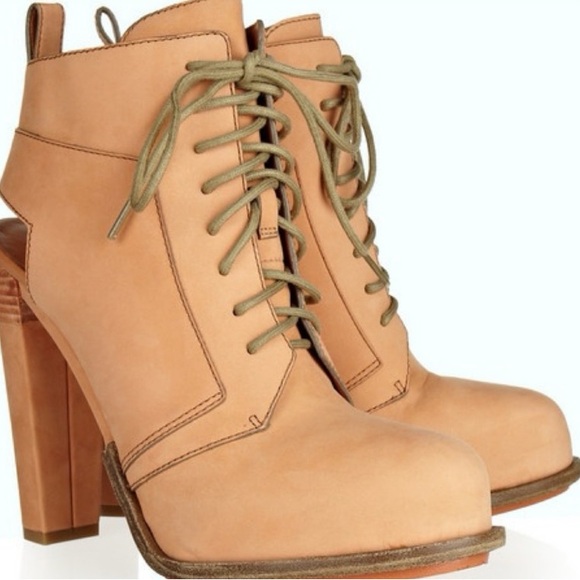 Alexander Wang Shoes - Alexander Wang Dakota Lace-Up Nubuck Ankle Boots size 37 Excellent Condition